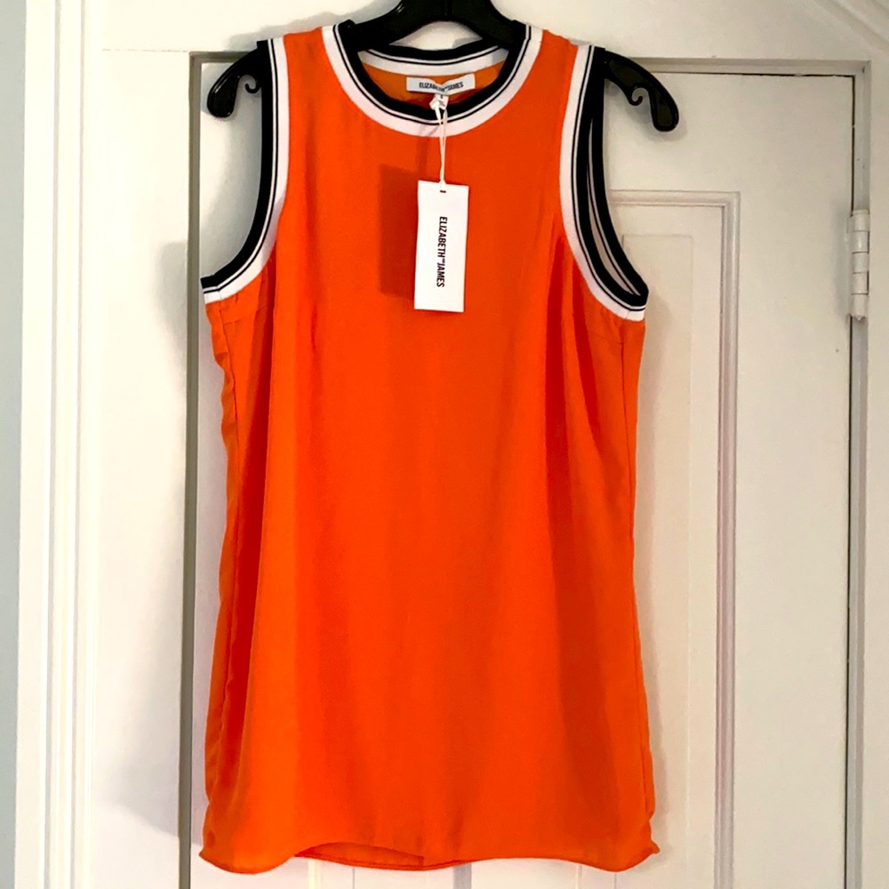 ELIZABETH & JAMES Women’s orange Sport Dress